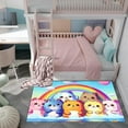 thumbnail image 3 of Cat Rainbow Rug for Girls Bedroom - Colorful Cat Area Rug Cat Rainbow Printed, 3 of 6