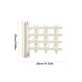 thumbnail image 3 of Multifunctional Wall-Mounted Drying Rack with Suction Cups, Foldable Clothes Hanger for Socks and Underwear, White Plastic, 21.5x18cm, 3 of 6