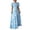 Sky Blue, variant on Women's Summer Dresses 2026 Floral Short Sleeve Maxi Dress Casual Crew Neck A-Line Boho Beach Church Sundress Wedding Guest Dress Red M