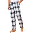 thumbnail image 4 of Pantalones de dormir para hombres estilo CHIC INSPIRAR con cintura elástica y cordón, pantalones de pijama casuales de cuadros 32 beige y negro, 4 of 6