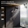 thumbnail image 3 of HOPOPRO Filtered Shower Head with Handheld Combo, 12 Inch High Pressure Rain Shower Head with Filter, 2-in-1 Dual Rainfall & Detachable Handheld Showerheads with Stainless Steel Shower Hose, 3 of 4