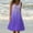 Purple, variant on ZKCCNUK Women's Summer Casual Round Neck Short Sleeve Folding With Pocket Printed Dresses Wedding Guest Dresses for Beach Party
