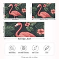 thumbnail image 2 of Yayeee Pillowcase Standard Size Set of 2 Satin Wrinkle Resistant Pillow Case, Red Flamingo Pattern, 2 of 7
