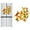 Yellow*12, variant on 3D Lifelike Plastic Butterfly Wall Decals: Transform Your Charming Creativity 12pcs
