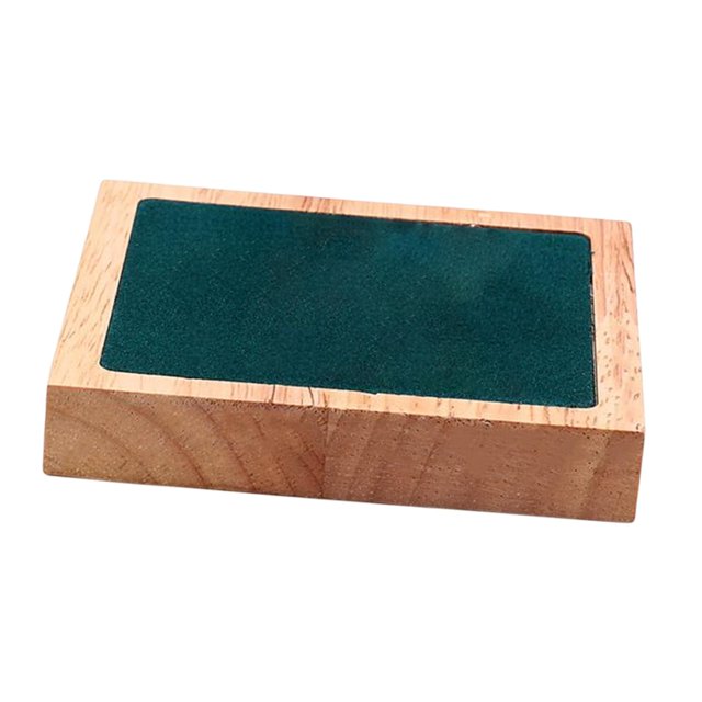 Bandeja de terciopelo de madera para joyería, bandeja organizadora, soporte de presentación Zulema estante de la joyería