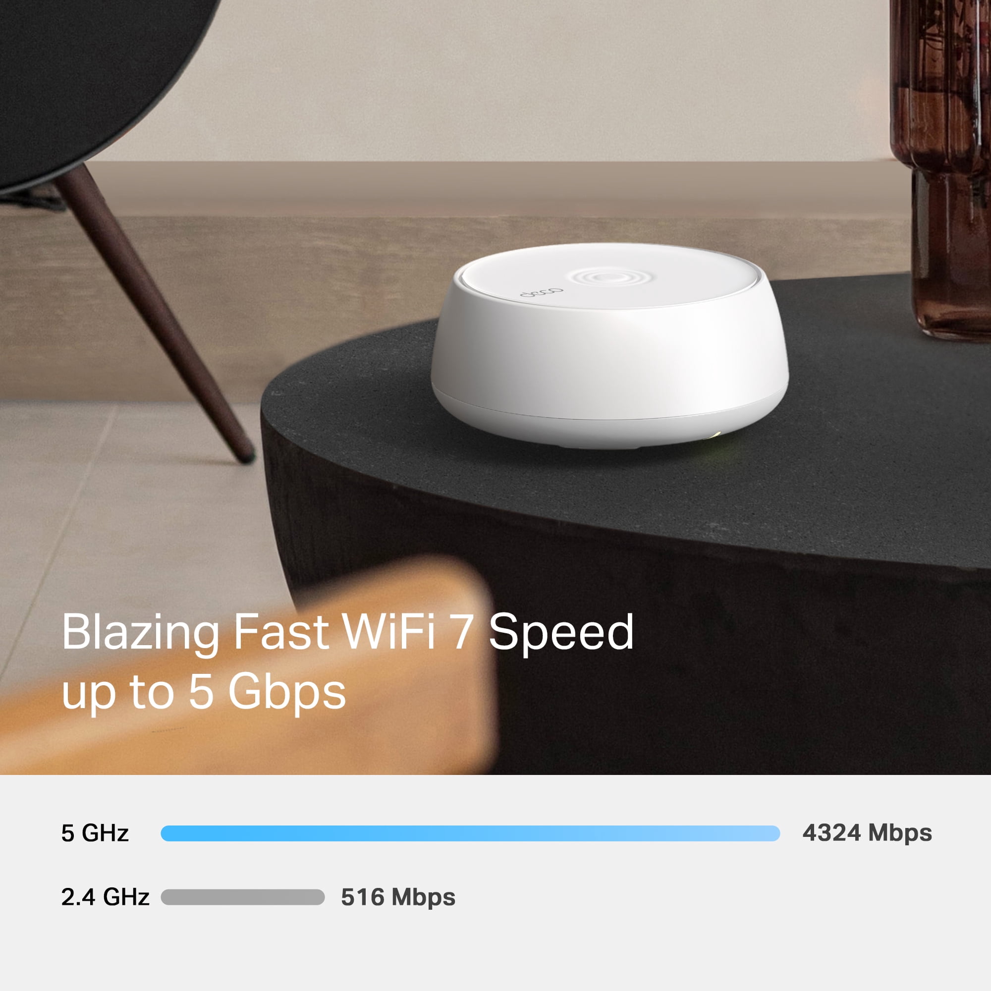 TP-Link – Deco 7 BE4800 Dual-Band Wi-Fi 7 Home Mesh System, 3-Pack (Deco WB14400) – Covers up to 6,600 Sq. Ft.