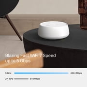 TP-Link – Deco 7 BE4800 Dual-Band Wi-Fi 7 Home Mesh System, 3-Pack (Deco WB14400) – Covers up to 6,600 Sq. Ft.