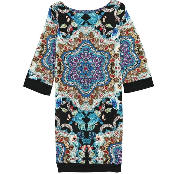 bar III Womens Paisley A-line Dress, Multicoloured, X-Small