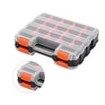 thumbnail image 4 of Parts Storage Box Thickened Removable PP Grid Design Compartment Stable Classification Plastic Storage Box for Parts Tools, 4 of 8