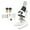 White, variant on Toy Kids Microscope Kit LED 1200X Microscope with Specimen Slides Science Educational Toy Birthday Gift