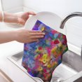 thumbnail image 6 of Sikiie Colorful Purple Cosmos Flower Waffle Weave Kitchen Dish Cloth,Super Absorbent Kitchen Dish Towels 16*26 Inches for Dish Rags Washing Dishes, Drying Dishes, 6 of 7