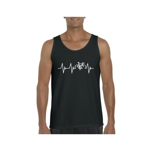 Men's Tank Top for Men - Bicycle Heartbeat