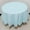 Blue, variant on Table Cloth Polyester Antependium Round Table Set Light Blue Circle 213Cm