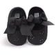 thumbnail image 5 of Zapatos de bautismo para niña, antideslizantes, suaves, con lazo de bautismo, color negro, 13cm, 5 of 5