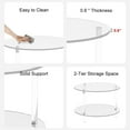 thumbnail image 5 of Acrylic Coffee Table, Acrylic Round Coffee Table for Living Room, Round Clear Sofa Table, 23.6" D x 23.6" W x 16.5" H, 5 of 16