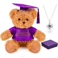 thumbnail image 1 of Set de regalo de graduación Zhanmai 2025 con oso de peluche y collar, 1 of 7