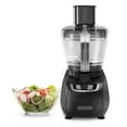 BLACK+DECKER 8Cup Food Processor with Stainless Steel Blade, Black
