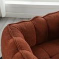 thumbnail image 4 of Newest Bean Bag Chair for Adults with Armrests & Back Support, Chenille Reading Chair with Memory Foam, Single Beanbag Sofa with Ottoman in Living Room, Bedroom, Study, Game Room, Dorms, 4 of 8