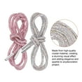 thumbnail image 3 of Cuerdas de zapato de cristal de 4 piezas Uxcell de 47" de longitud, cuerdas de zapato brillantes para zapatillas, rosa claro y multicolor, 3 of 6
