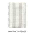 thumbnail image 5 of 50 Inch Soft Linen Throw Blanket, Woven Wide Striped Pattern, White, Gray- Saltoro Sherpi, 5 of 5
