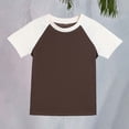 thumbnail image 5 of XIMIN Toddler Baby Raglan Shirt Baseball Tee Cotton T-Shirt for Girls Boys Short or Long Sleeve Solid Color Top, 5 of 9