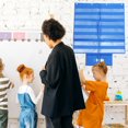 thumbnail image 4 of HLONKCards Hanging Pocket Chart Wall Standard Magnetic Charts for Classroom Primary School, 4 of 6