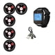 thumbnail image 1 of de Llamada Inalámbrica con Buscapersonas para Restaurantes, con Botón de Llamada para Reloj, para Oficinas, Food Trucks, Restaurantes, Cafeterías, Timbre Negro., 1 of 5