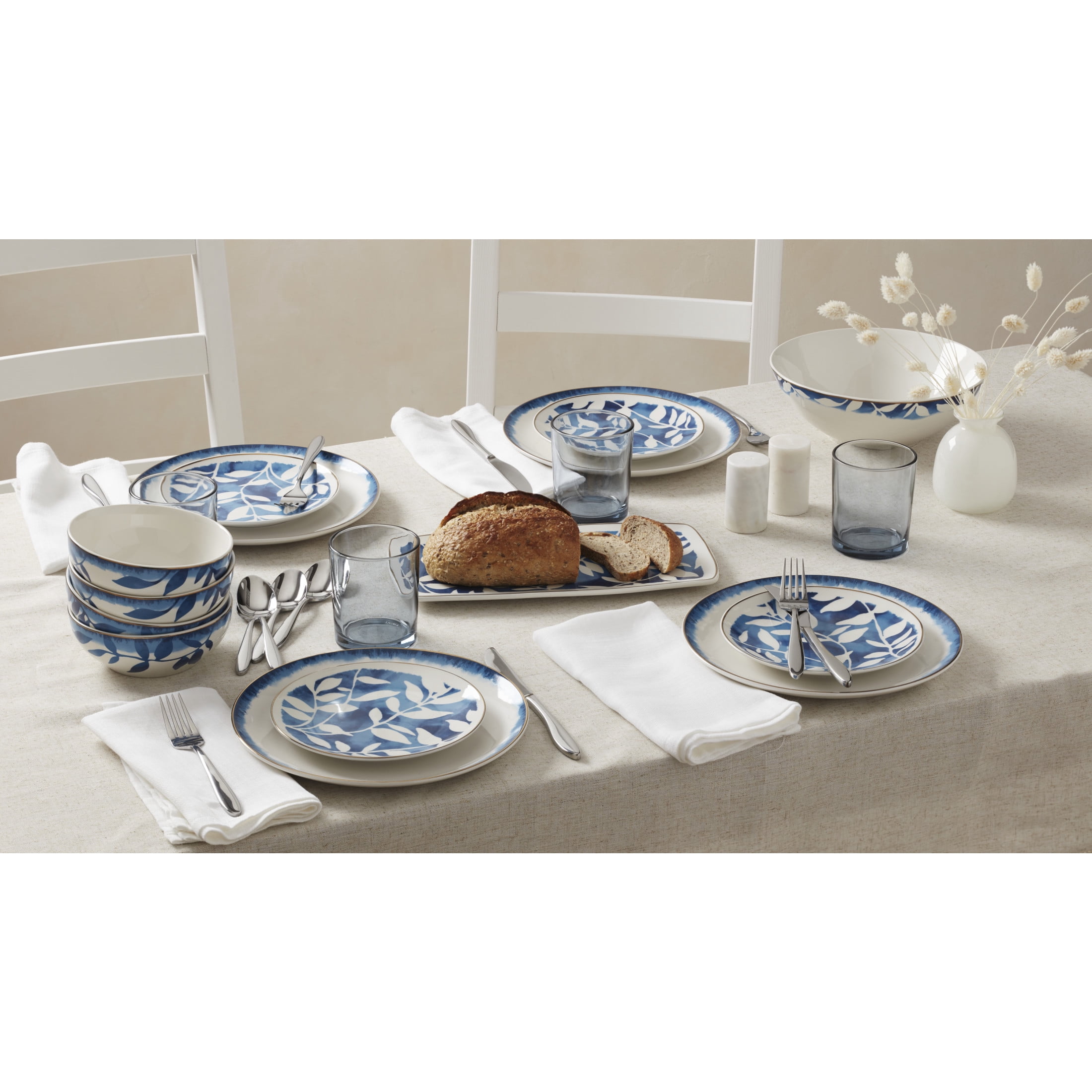 Oneida Aura Blue Porcelain 13