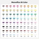 thumbnail image 4 of Set de rotuladores de alcohol MemOffice, 80 colores, doble punta, con funda, 4 of 7