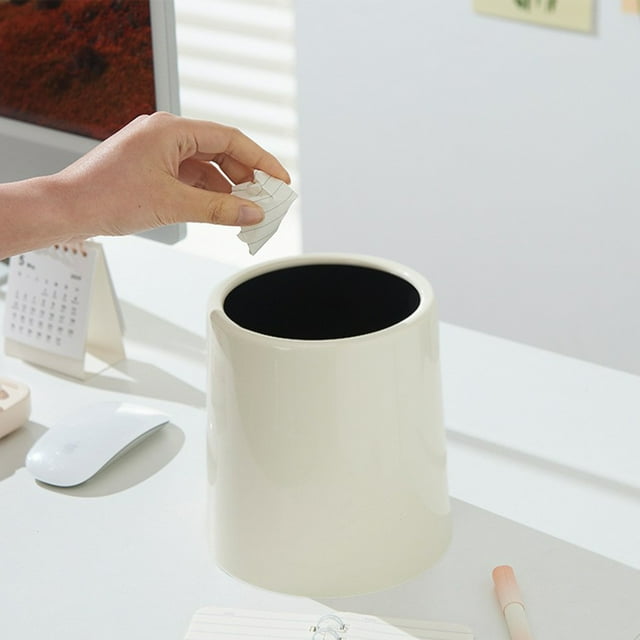 EGNMCR Trash Can, Garbage Can, Desktop Trash Can Mini Cute Clutter Bin Student Dormitory Desk With Lid Trash Can Living Room Capacity Large Enough For Bedroom Office Desktop trash can