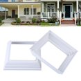 thumbnail image 2 of WINDLAND Easy Install Plastic Post Sleeve 4x4inch White Skirt for Deck Porch Railings, 2 of 11