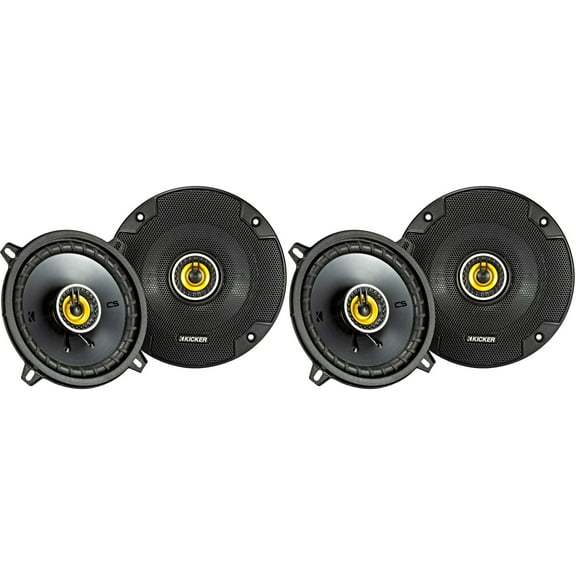 Kicker 46CSC54 CS-Series CSC5 5.25-Inch (130mm) Coaxial Speakers w/ 46CSC54 5.25" Coaxial Bundle