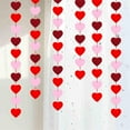 thumbnail image 3 of DAMAI 6 Packs Red Hearts Felt Garland, Red and Pink Bulk Hearts Banner Valentine's Day Heart Garland for Valentine's Day Decorations Wedding Anniversary Birthday Party Supplies, 3 of 8
