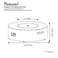 thumbnail image 3 of Concrete Look Aluminum Fire Table, Round, 3 of 9