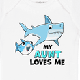 thumbnail image 4 of Inktastic My Aunt Loves Me with Cute Sharks Boys or Girls Baby Bodysuit, 4 of 5