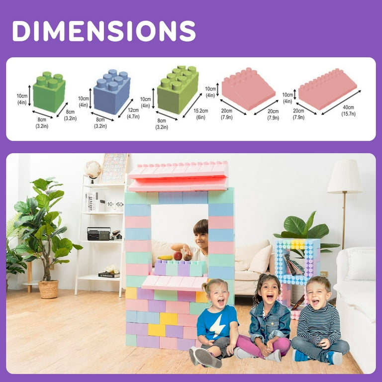 Giant plastic blocks hotsell