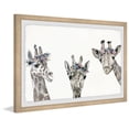 thumbnail image 2 of Marmont Hill Flower-Crowned Giraffes Framed Wall Art, 30.00" x 1.50", 2 of 6