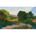thumbnail image 2 of Paul Cézanne 24x16 Black Ornate Framed Double Matted Museum Art Print Titled: Midi Landscape (circa 1865), 2 of 5