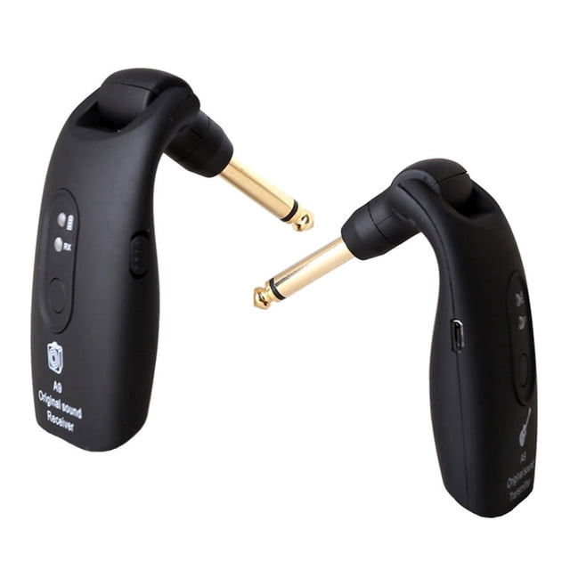 Sistema de guitarra inalámbrico PENGJJMXG 2,4 GHz Transmisor y receptor digital recargable A9