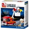thumbnail image 2 of Sluban Kids SLU08602 Fire Truck Bucket Truck Building Blocks 82 Pcs set Building Toy Fire Vehicle, 2 of 2