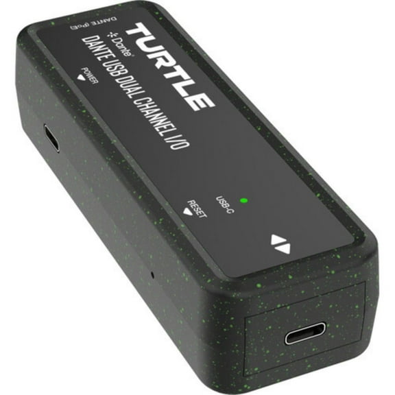 Turtle AV Dual-Channel USB-C to Dante I/O Adapter