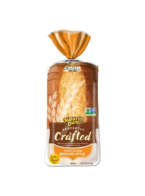 Nature's Own Perfectly Crafted Brioche Style Bread Loaf, 22 oz