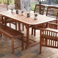 thumbnail image 3 of Pemberly Row Acacia Wood Patio Dining Table in Brown, 3 of 3