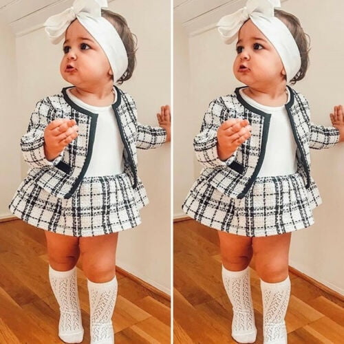 2019 Fashion 1-6Y Toddler Baby Girls Winter Clothes Long Sleeve
