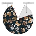 thumbnail image 4 of Kll 30" Christmas Tree Skirt Dogs Xmas Tree Skirts Mat For New Year Xmas Holiday Party Indoor Outdoor Home Decoration, 4 of 9