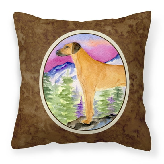 Carolines Treasures SS8327PW1414 Rhodesian Ridgeback Fabric Decorative Pillow, 14Hx14W, multicolor