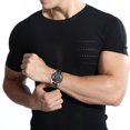 thumbnail image 4 of Pulsera compatible con Amazfit GTR, correa de reloj de repuesto de silicona híbrida de cuero de 20 mm y 22 mm, 4 of 4