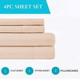 thumbnail image 2 of 100% Pure Egyptian Cotton 800 Thread Count Sheet Set, 4 Pc Set, Sateen Weave, Hotel Collection Soft Luxury Bedding, Fits Upto 21" Inch Deep Pocket (Blush Solid, Full Size), 2 of 5