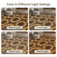 thumbnail image 7 of ODIKA 6'x9' Washable Area Rug Way Sunflower Traditional Layout Hallways Entry Bedside Vintage Refined for Dining Room, Under Table, Office Décor, Non-Slip Chair-Friendly, 7 of 7