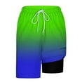 thumbnail image 6 of Taqqpue Mens Tie Dye Graphic Shorts Athletic Running Basketball Shorts Casual Summer Beach Elastic Waist Drawstring Shorts with Compression Liner, 6 of 6